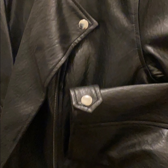 Black Faux Leather Jacket - Picture 4 of 4